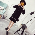 พรีออเดอร์ - เดรสไหมพรม Pre - DT111 (สีดำ)