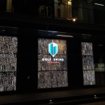 ป้ายตัวอักษร + โลโก้ โลหะซิงค์ ยกขอบ - GOLF SWING