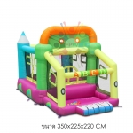 บ้านลมขนาด 350x225x220 cm สินค้าผลิตและออกแบบได้ลงตัวและน่ารักสุดๆ พร้อด้วยฟังท์ชั่นที่เสริมสร้างพัฒนาการและจินตนาการได้อย่างครบครัน มีสีสันสดใสออกแบบมาเพื่อกระตุ้นประสาทตาในการมองเห็นของเด็กๆ เหมาะสำหรับเด็กอายุ 3-10 ขวบน้ำหนักโดยรวมไม่เกิน 100 กิโลกรัม