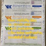 ตัวอย่างสีกระดาษและสีพิมพ์