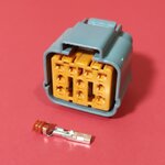 10 พิน เทา/ส้ม #0167