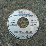 ป้ายเนมเพลท แบบวงแหวน โลหะกัดกรด - UFC