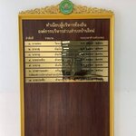 ป้ายทำเนียบบุคลากร ขนาด 120x180cm วัสดุหน้าไม้สัก