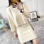 พรีออเดอร์ - เดรสไหมพรม Pre - DT151 (สีขาว)