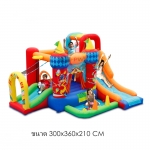 บ้านลมขนาด 300x360x210 cm สินค้าผลิตและออกแบบได้ลงตัวและน่ารักสุดๆ พร้อด้วยฟังท์ชั่นที่เสริมสร้างพัฒนาการและจินตนาการได้อย่างครบครัน มีสีสันสดใสออกแบบมาเพื่อกระตุ้นประสาทตาในการมองเห็นของเด็กๆ เหมาะสำหรับเด็กอายุ 3-10 ขวบน้ำหนักโดยรวมไม่เกิน 100 กิโลกรัม