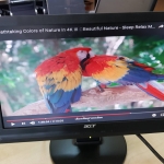 จอคอมพิวเตอร์ตั้งโต๊ะ จอมอนิเตอร์ขนาด 15.6 นิ้ว แบบ Wide Screen ยี่ห้อ ACER รุ่น AL1602W มือสอง