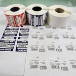 สติ๊กเกอร์เครื่องชั่ง 56x50 mm. แกน 1.5"