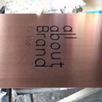 ป้ายทองแดงกัดกรด