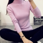 พรีออเดอร์ - เสื้อไหมพรมคอเต่า Pre - ST614 (สีม่วง)