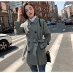 พร้อมส่ง - Trench Coat เสื้อโค้ท CT216 (สีเขียว)