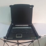 ATEN SLIDEAWAY LCD RACK MONITORจอ TFT LCD ขนาด 17” พับเก็บได้ และ คีย์บอร์ด, เม้าส์ แบบ Touch Pad ในตัว มือสอง