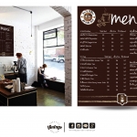 ออกแบบโลโก้และเมนูร้าน CHO YOH Ice&Coffee ร้านกาแฟ/ชาเก๋ๆชิคๆ