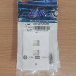 Face Plate หน้ากาก 2 ช่อง LINK (US-2312)