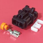 2 พิน พัดลมหม้อน้ำ Honda 6.3 มม. #6423-30