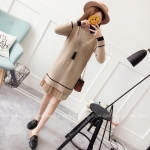 พรีออเดอร์ - เดรสไหมพรม Pre - DT112 (สีครีม)