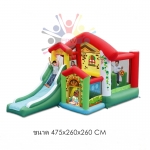 บ้านลมขนาด 475x260x260 cm สินค้าผลิตและออกแบบได้ลงตัวและน่ารักสุดๆ พร้อด้วยฟังท์ชั่นที่เสริมสร้างพัฒนาการและจินตนาการได้อย่างครบครัน มีสีสันสดใสออกแบบมาเพื่อกระตุ้นประสาทตาในการมองเห็นของเด็กๆ เหมาะสำหรับเด็กอายุ 3-10 ขวบน้ำหนักโดยรวมไม่เกิน 100 กิโลกรัม