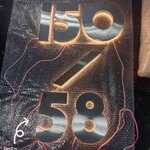 ป้ายอักษรสแตนเลสแฮร์ไลน์ไฟออกหลัง ป้ายบ้านเลขที่ 150/58