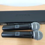 ไมโครโฟนไร้สาย WIRELESS MICROPHONE SHURE PG288/PG58 ไมค์ลอยมือถือคู่ย่าน UHF มือสอง