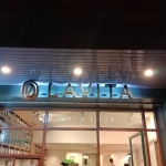 ป้ายโลหะ ซิงค์ยกขอบ ติดไฟอกหลัง - @LAVITA