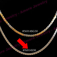 N014S30: สแตนเลส Silver ยาว 18"