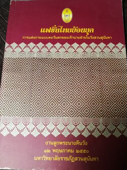 เเฟชั่นไทยย้อนยุค การเเต่งกายเเบบตะวันตกของเจ้านายฝ่ายในวังสวนสุนันทา โดย ม.สวนสุนันทา พิมพ์ 1000 เล่ม ปี 2550