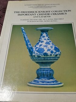 IMPORTANT CHINESE CERAMICS AND LACQUER by SOTHEBY (HONGKONG) พิมพ์ปี 1982