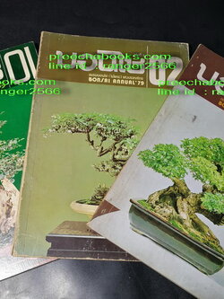 บอนไซ 01 02 03 รวม 3 เล่ม โดยชมรมบอนไซ(ไม้เเคระ) เเห่งประเทศไทย //สอบถาม//