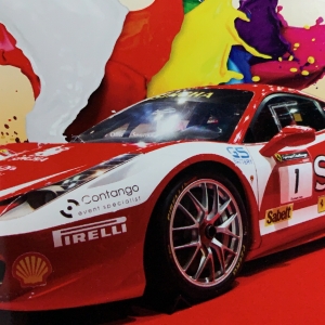 งานพิมพ์สติ๊กเกอร์ติดรถยนต์ 3M