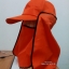 หมวกแก๊ปคลุมหน้า 4in1 สีส้ม