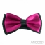 Eggplants' Two-tone Tuxedo - หูกระต่ายสองสี สีม่วง พื้นดำ เนื้อผ้าผิวมัน เรียบ 3 จีบ (BT070)