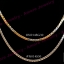 Flat Chain Necklace - สร้อยคอลายผ่าหวายแบน 3.0mm