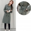 พร้อมส่ง - Trench Coat เสื้อโค้ททรงยาว CT211 (สีเขียว)