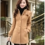 พรีออเดอร์ - เสื้อโค้ทผ้าวูลกันหนาว Pre - CT693 (สีน้ำตาล)