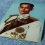 ภาพพิมพ์เก่า ในหลวง (มีลายทอง) ขนาด 8x13 ซม พิมพ์ที่ญี่ปุ่น