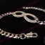 Bracelet with Crystal in Infinity Shape - สร้อยข้อมือประดับคริสตัลรูปเลข8