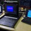 สวิตช์ KVM LCD แบบสไลด์ 8/16 พอร์ต PS / 2 มือสอง