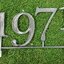 ป้ายเลขที่ อักษรซิงค์3มิติ ''1971''