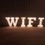 ป้ายอักษรเช่าไฟปิงปอง ขนาด 70cm "WIFI"
