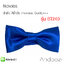 Nickolas - หูกระต่าย ผ้ามัน สีน้ำเงิน Premium Quality+++ (BT240)
